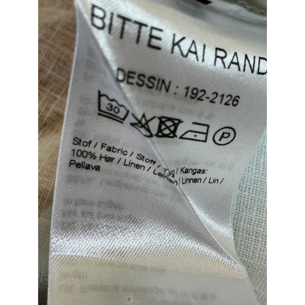 Bitte Kai Rand 100% Linen Abstract Print Shift Dress 3/4 Sleeve Pockets Size M - Picture 13 of 13